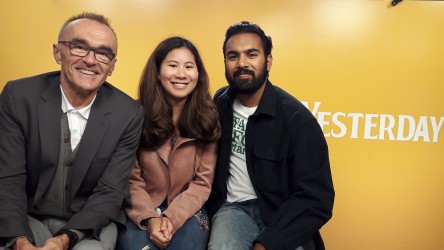 Danny Boyle and Himesh Patel talk 'Yesterday' with reporter Emilie