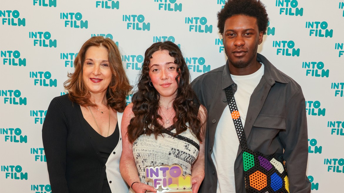 Ones to Watch winner Eden with Barbara Broccoli and Samuel Adewunmi