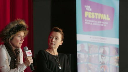 Lesley Manville and Imelda Staunton at the Into Film Festival