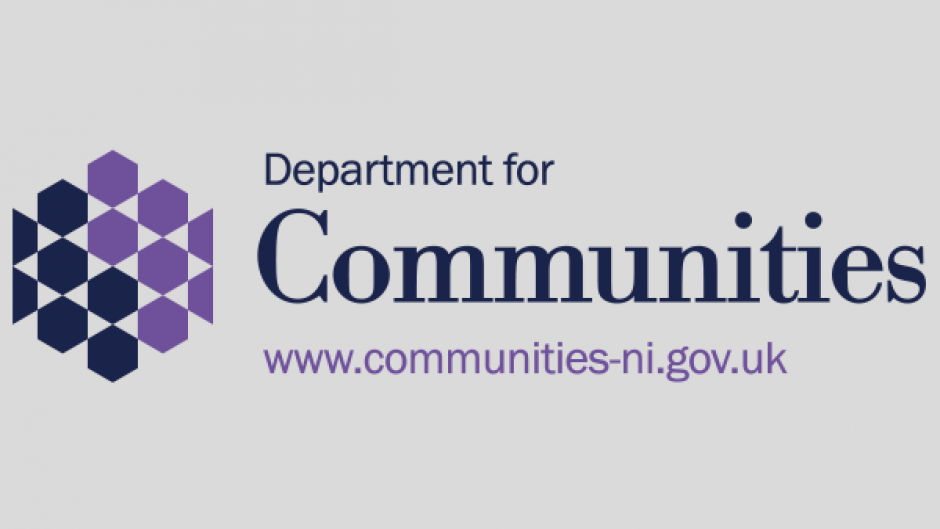 Department for Communities logo (grey background)