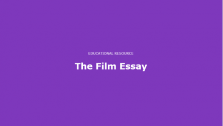 Film Essay cover image